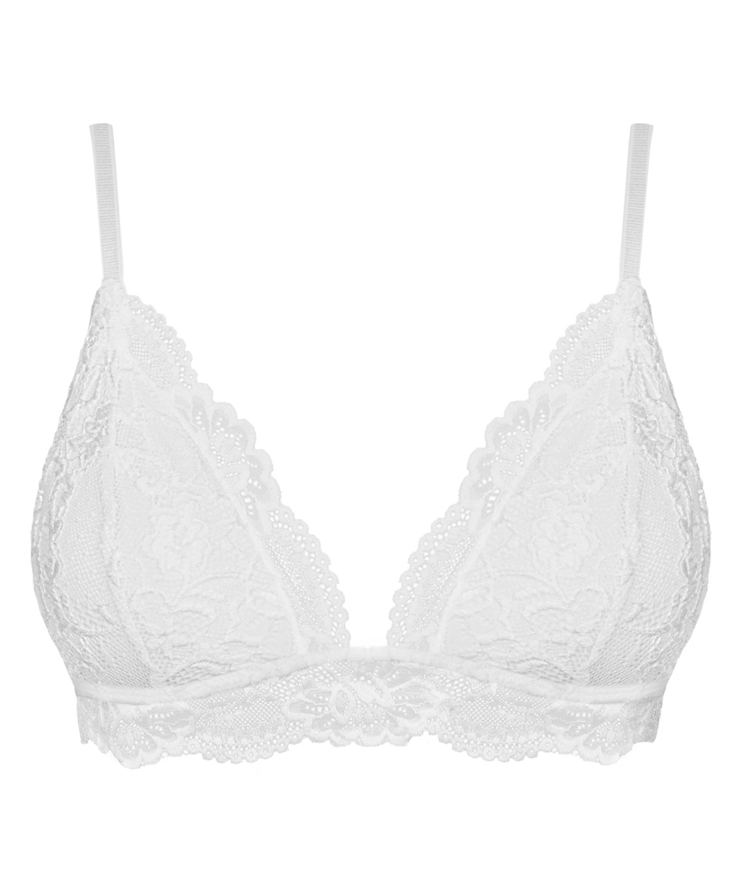 Obsessive white lace bra