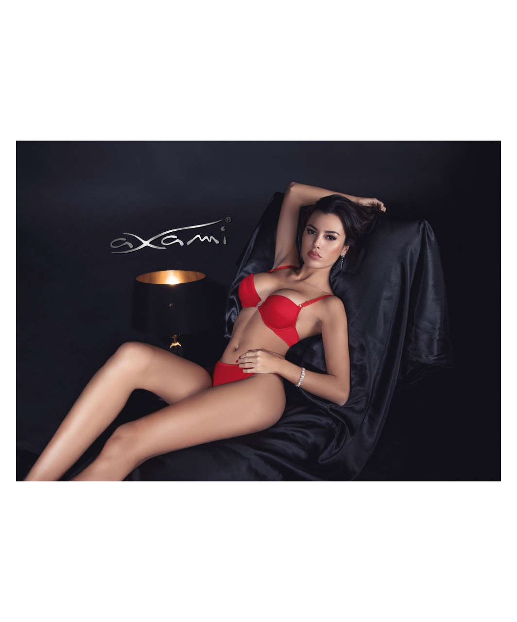 Axami Luxury Venetian Mirror red bra