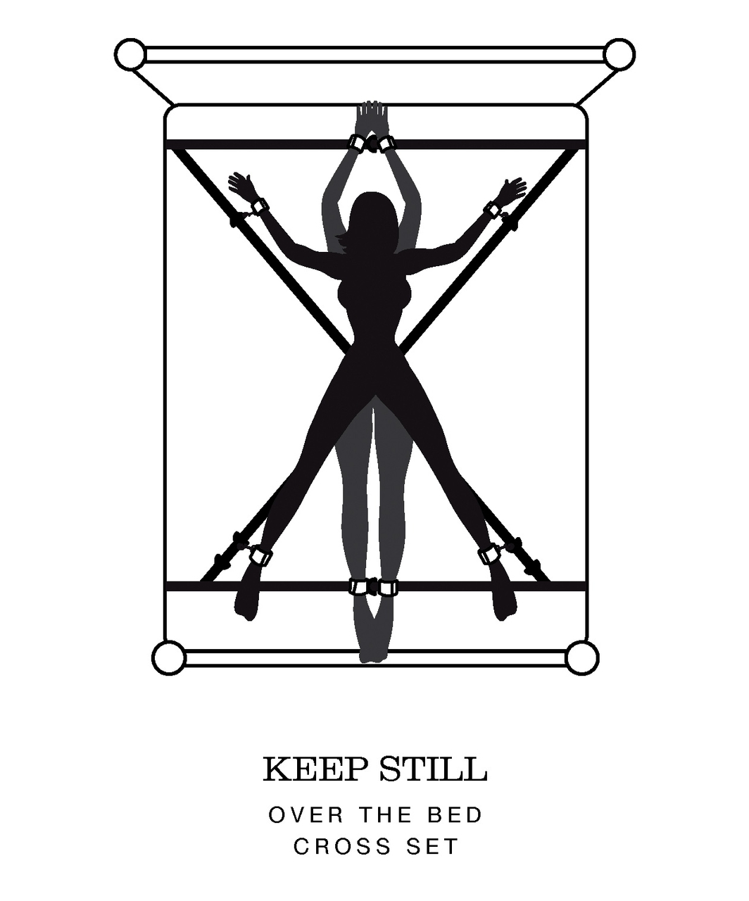 Fifty Shades of Grey Keep Still Over the Bed Cross Restraint