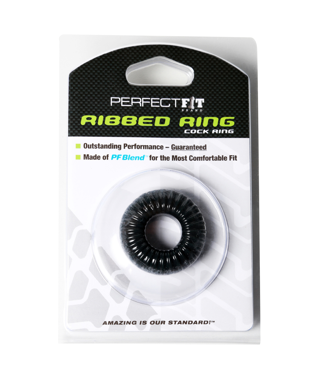 Perfect Fit Ribbed Ring erekcijas gredzens