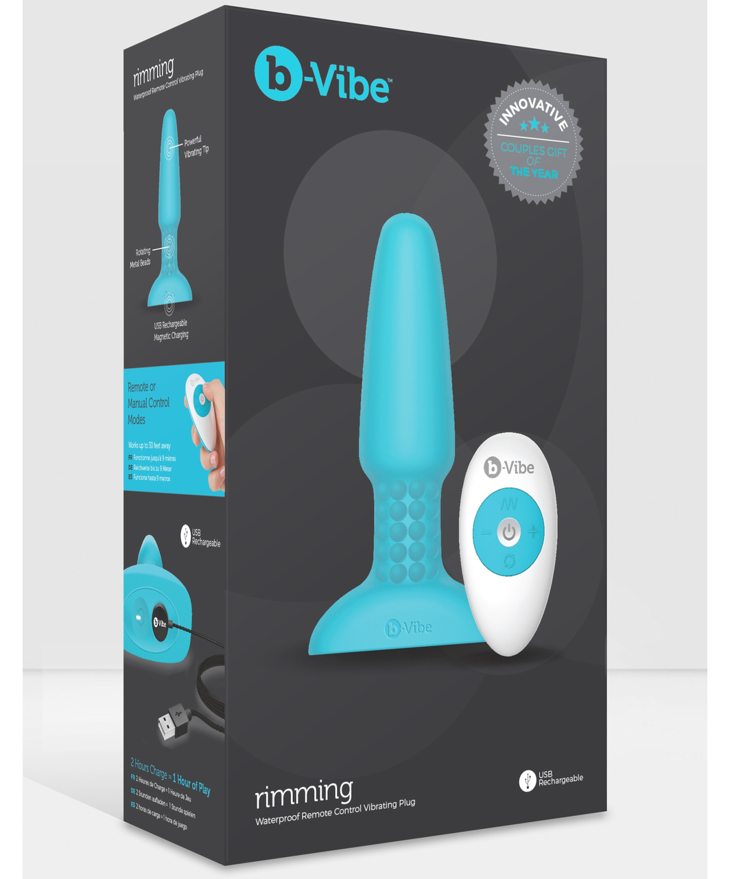 b-Vibe Rimming Remote Control Vibrating Plug