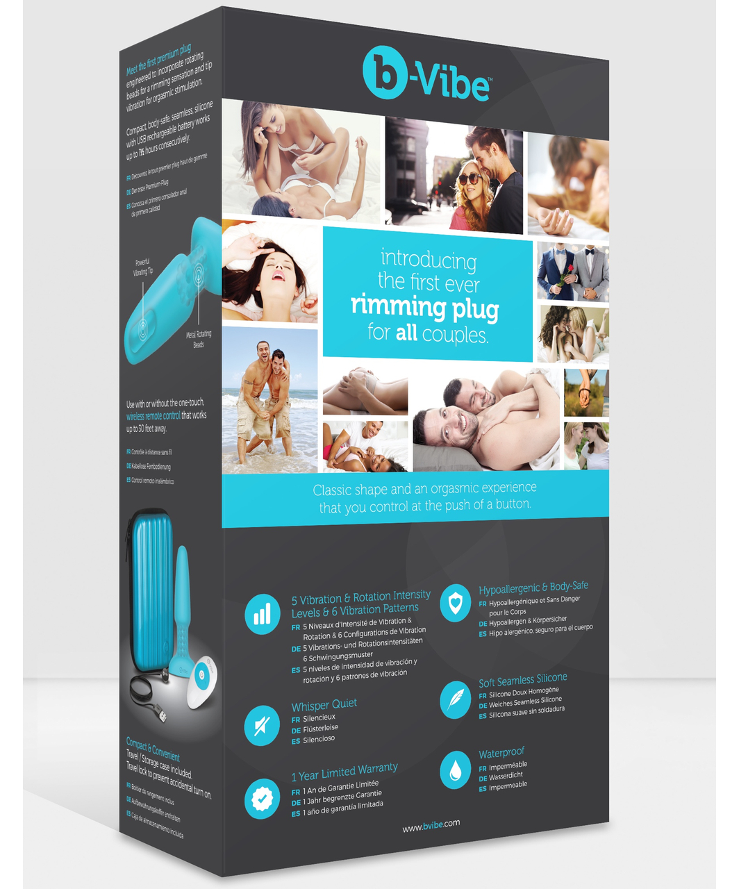 b-Vibe Rimming anālais vibrators