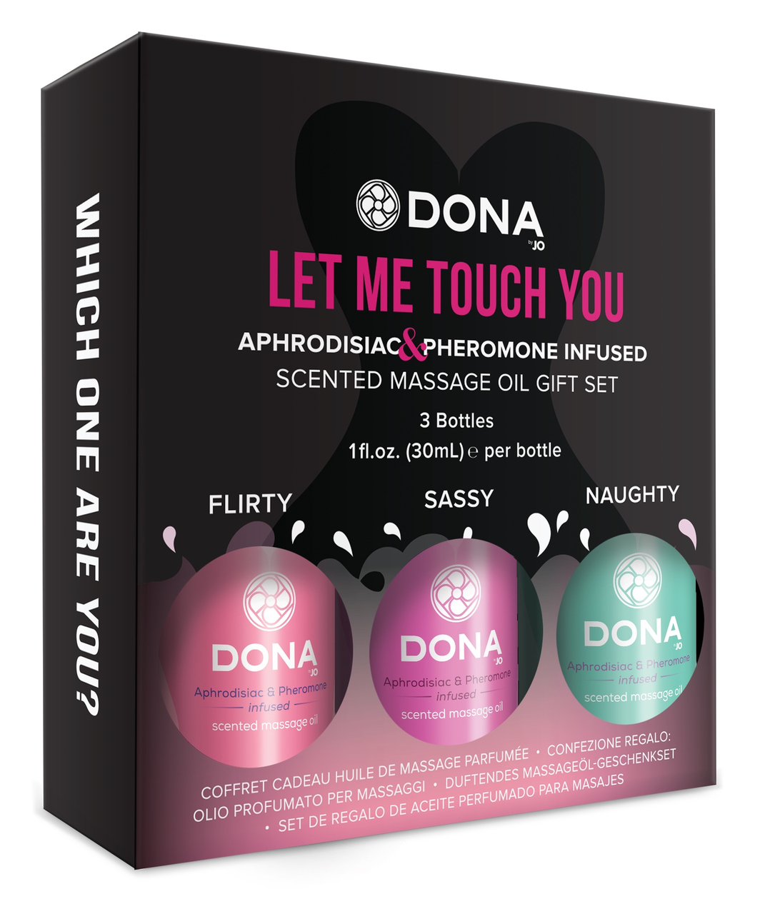 Dona scented massage oil gift set (3 x 30 ml)