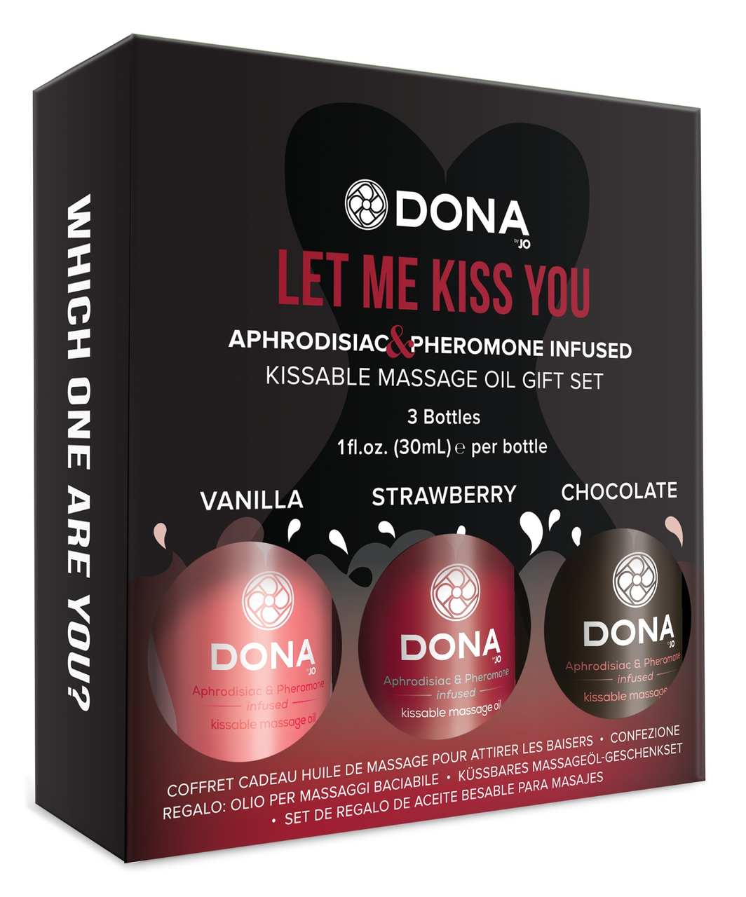 Dona Kissable masāžas eļļu komplekts (3 x 30 ml)