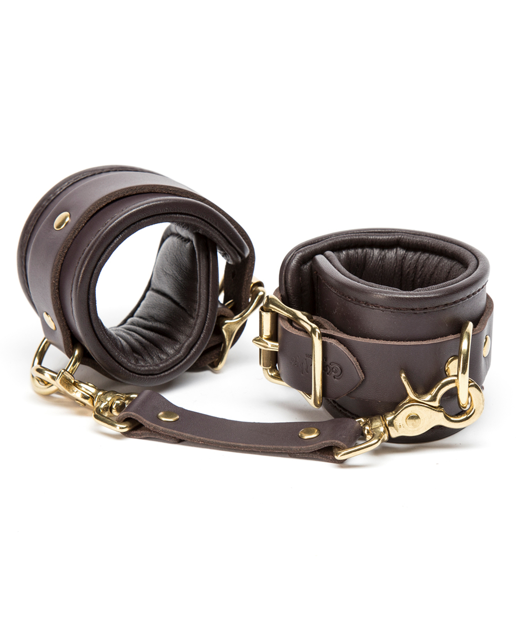 Coco de Mer Leather Wrist Cuffs S/M