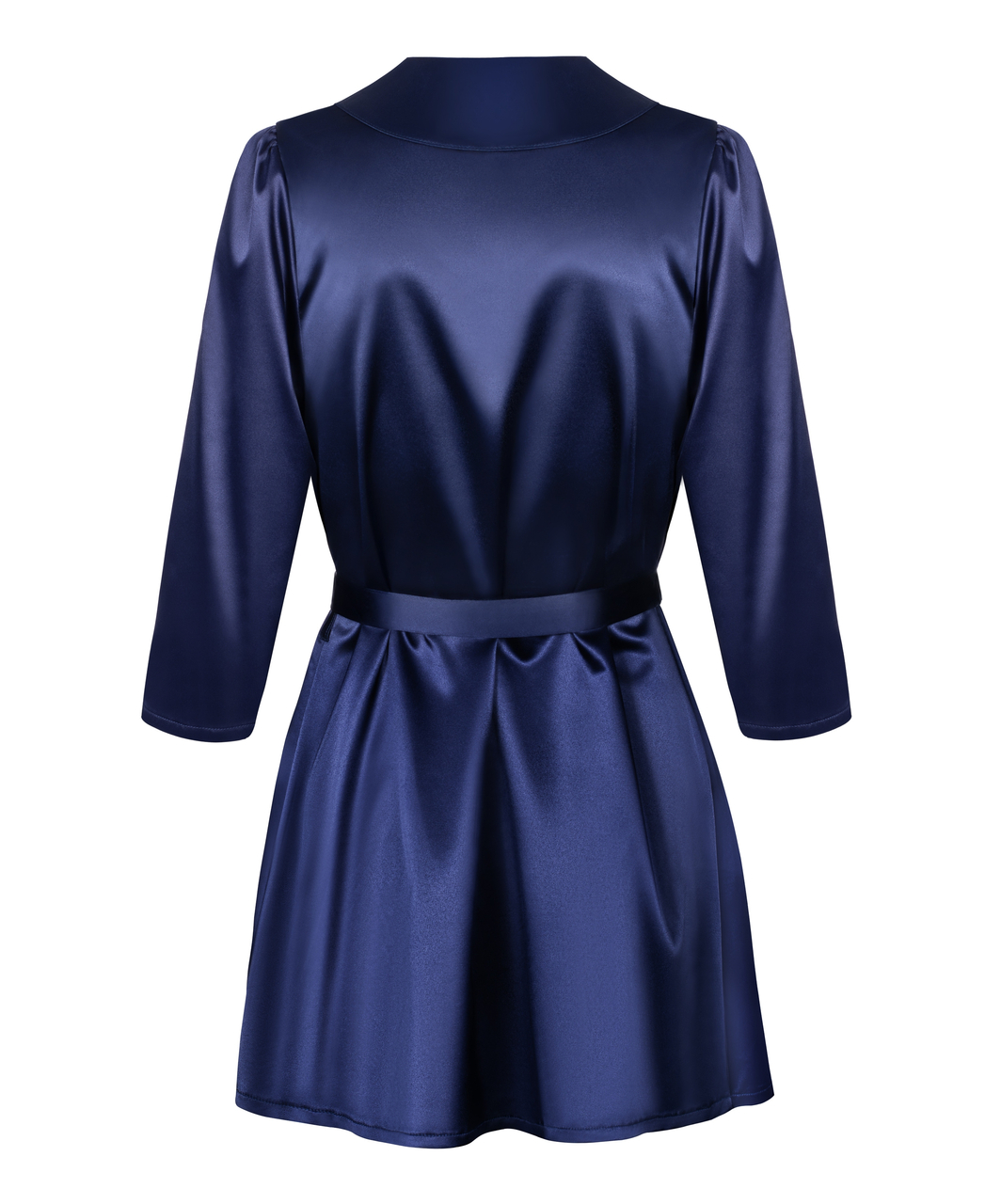 Obsessive navy blue robe with string
