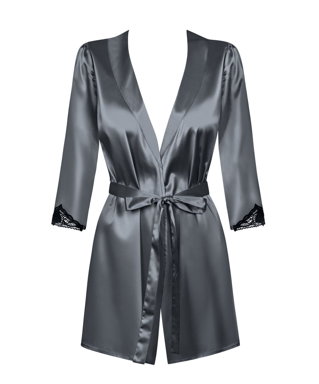Obsessive grey robe with string