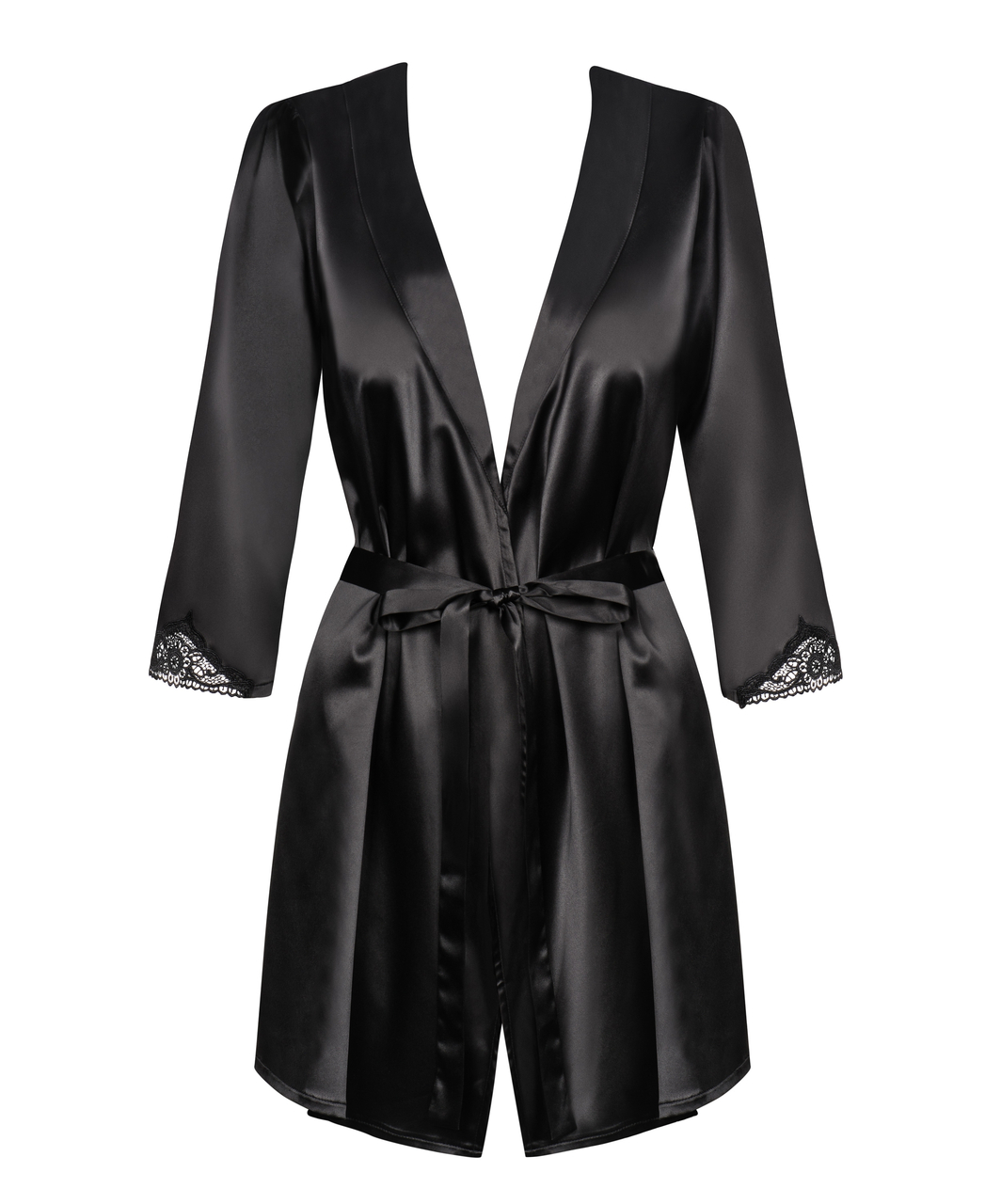 Obsessive black robe with string