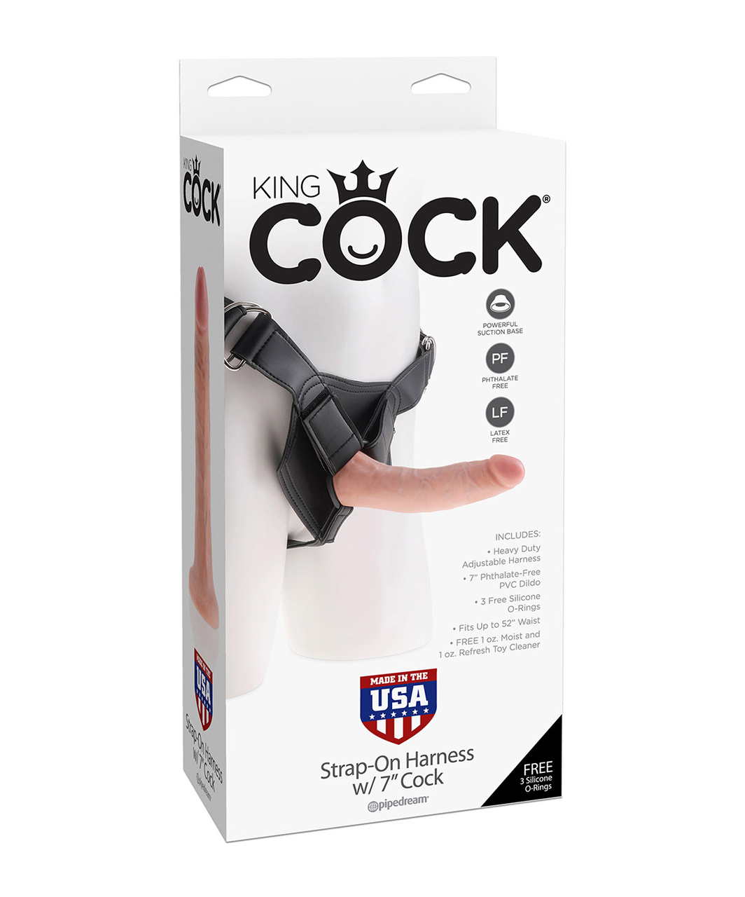 King Cock Strap-On Harness with Dildo