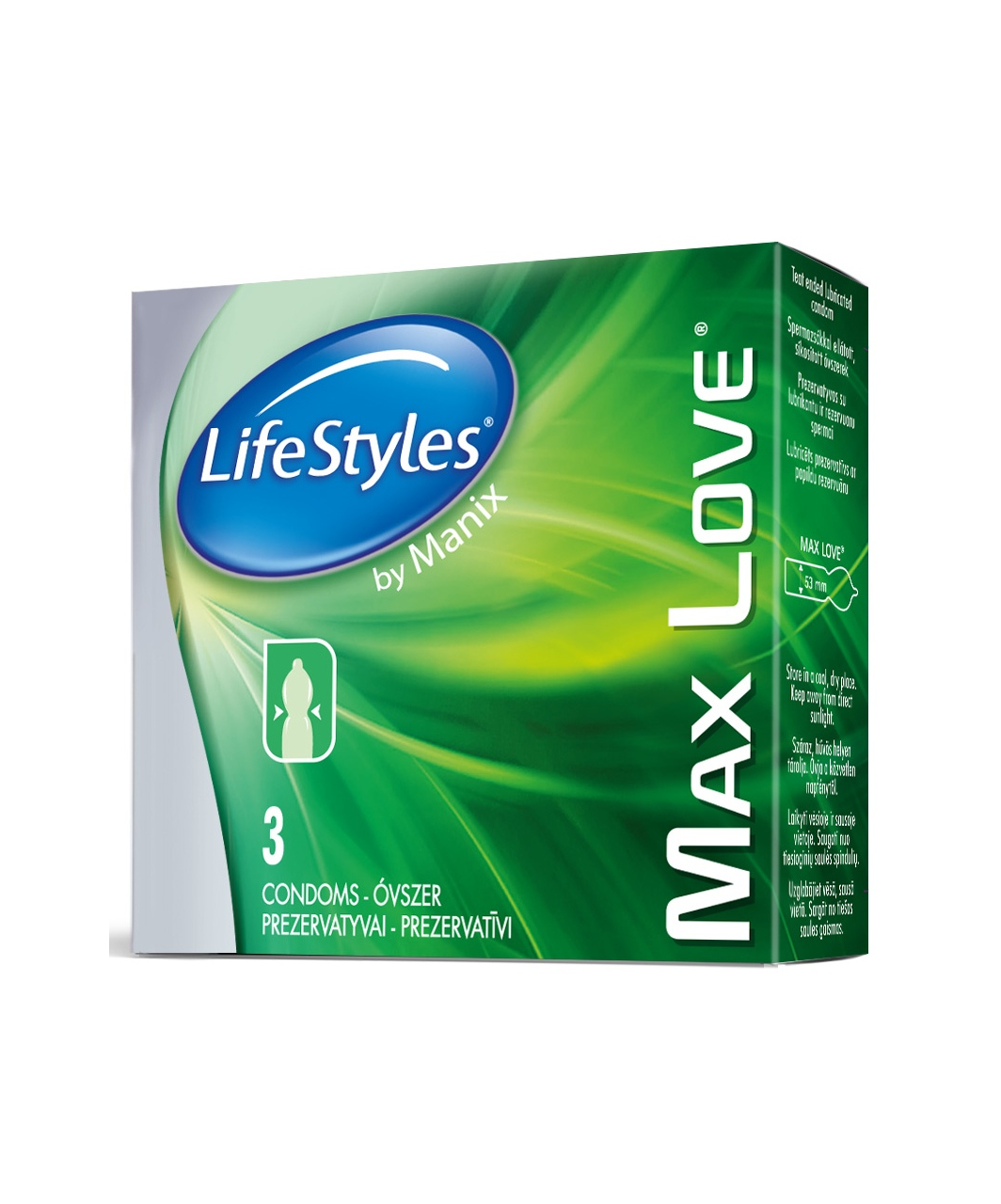 LifeStyles Max Love (3 vnt.)