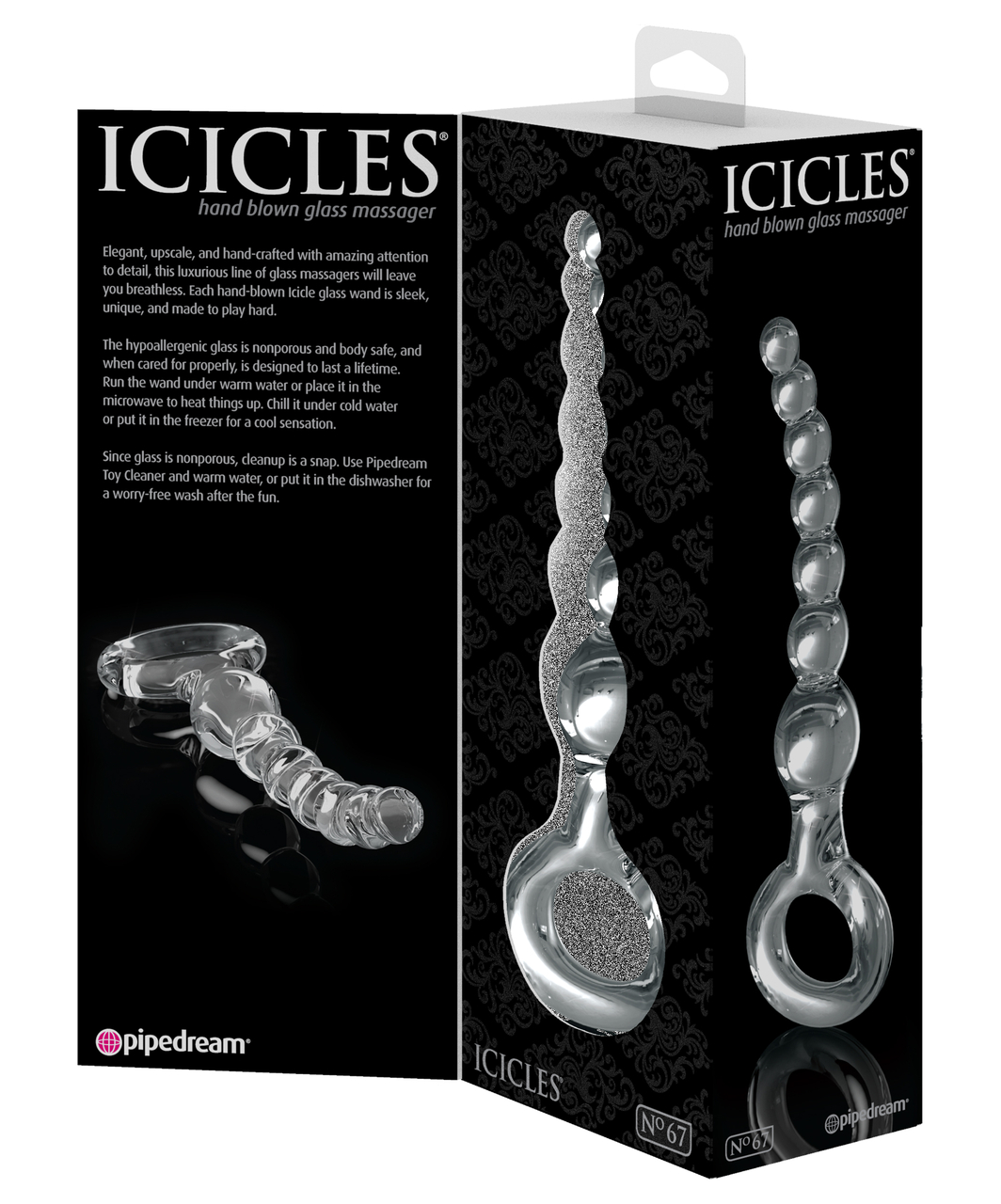 Icicles No. 67 klaasist dildo