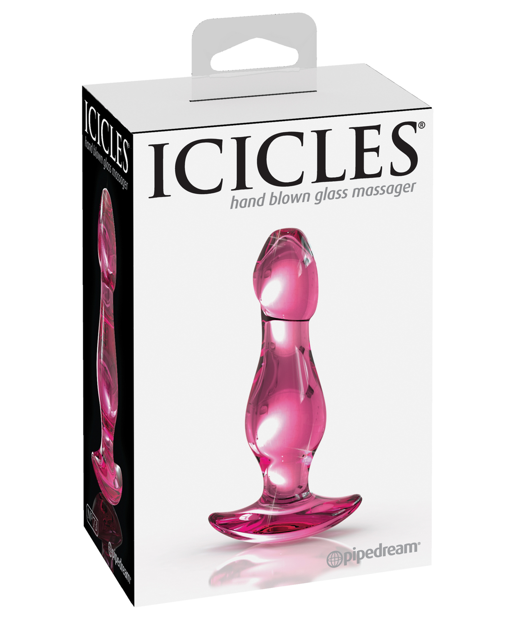 Icicles No. 73 glass butt plug