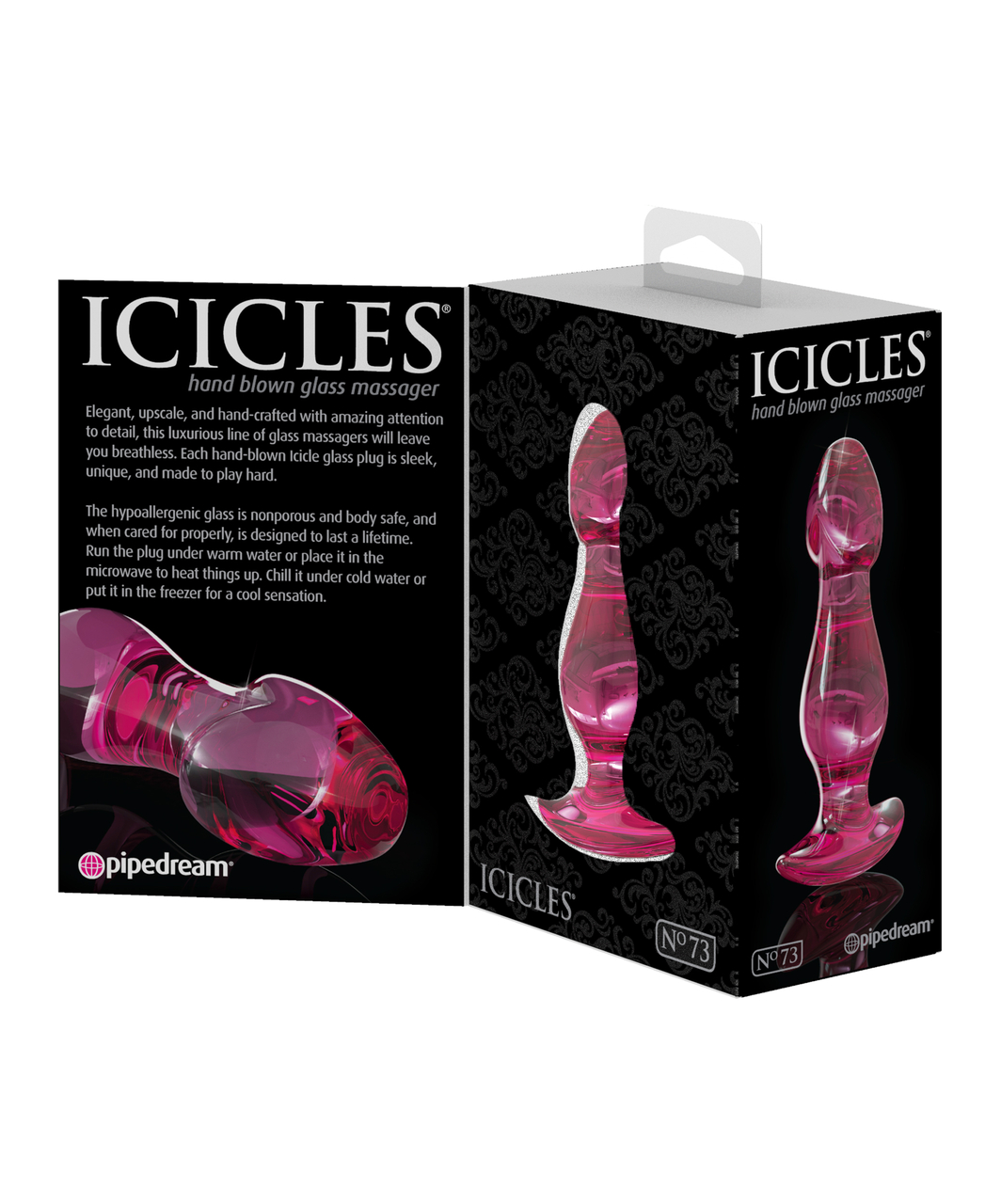 Icicles No. 73 stiklinis analinis kaištis