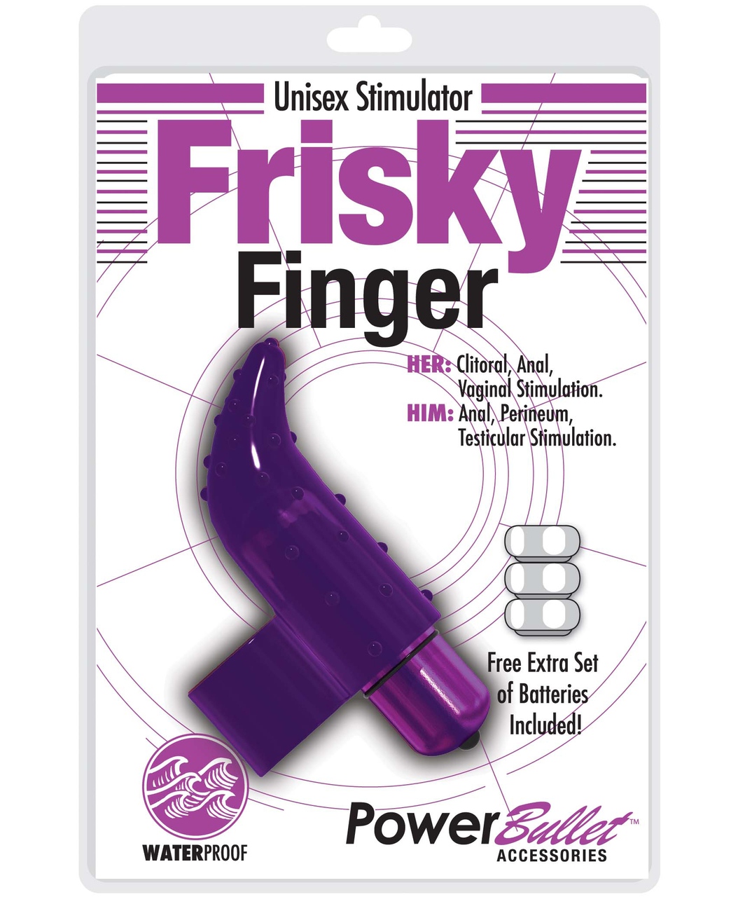 PowerBullet Frisky Finger Unisex