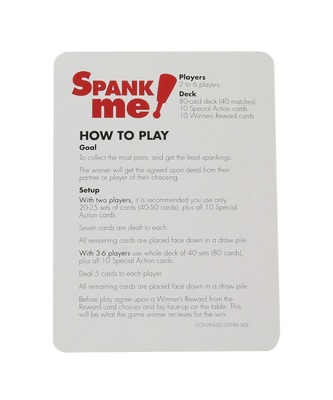 Little Genie Spank Me! Naughty Go Fish-Style Card Game