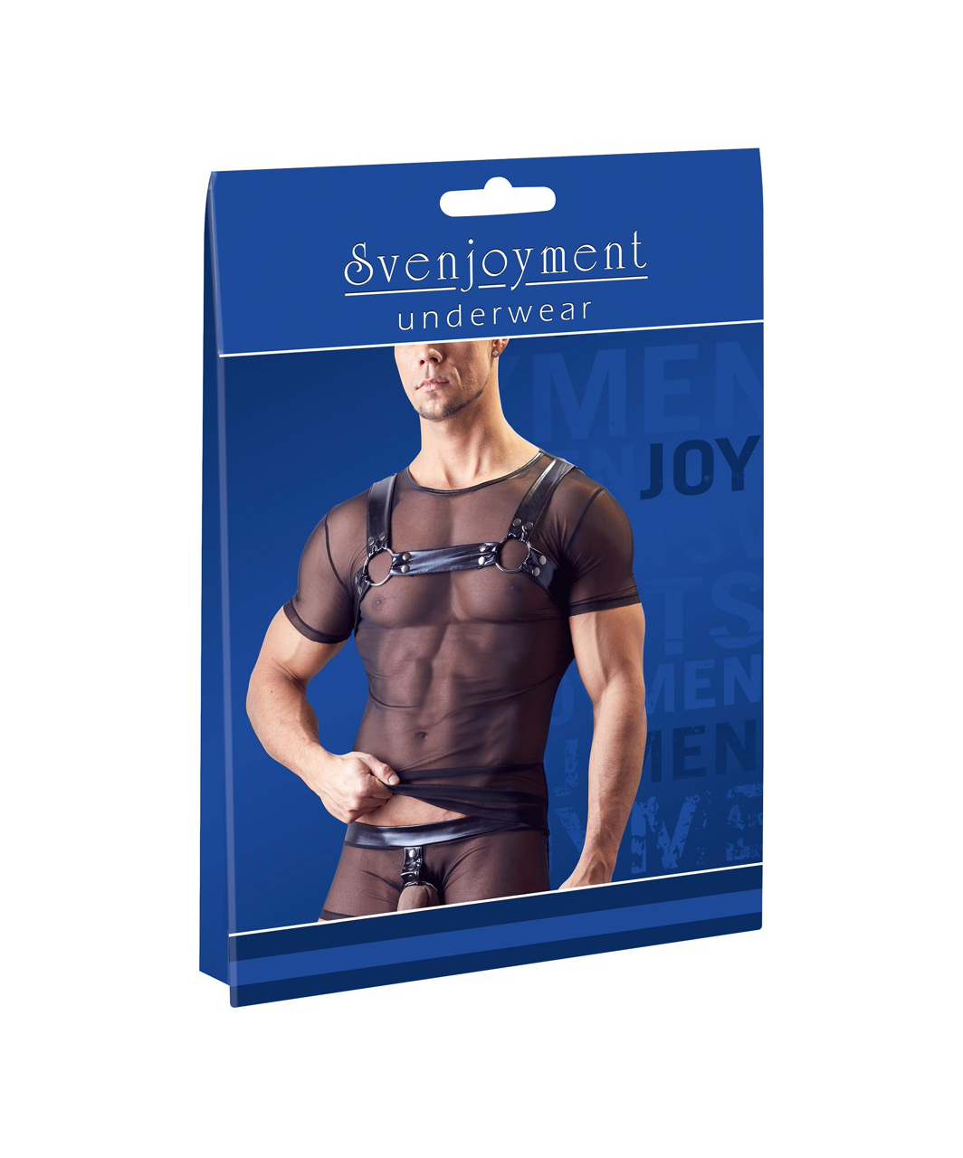 Svenjoyment black powernet harness shirt