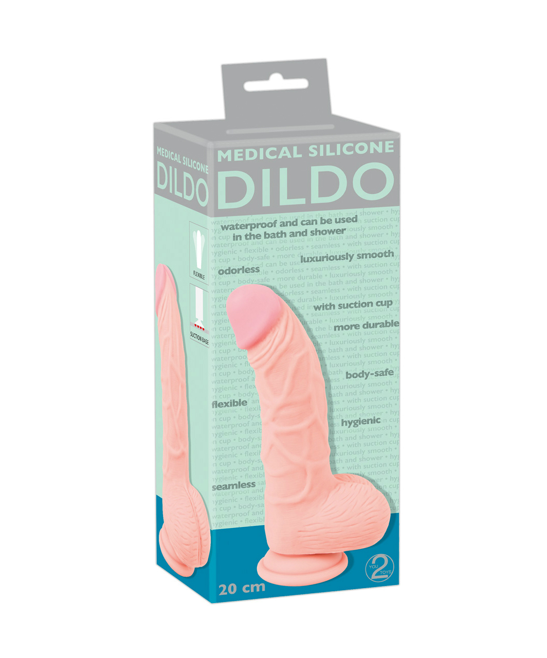 You2Toys Medical Silicone Curved silikona dildo