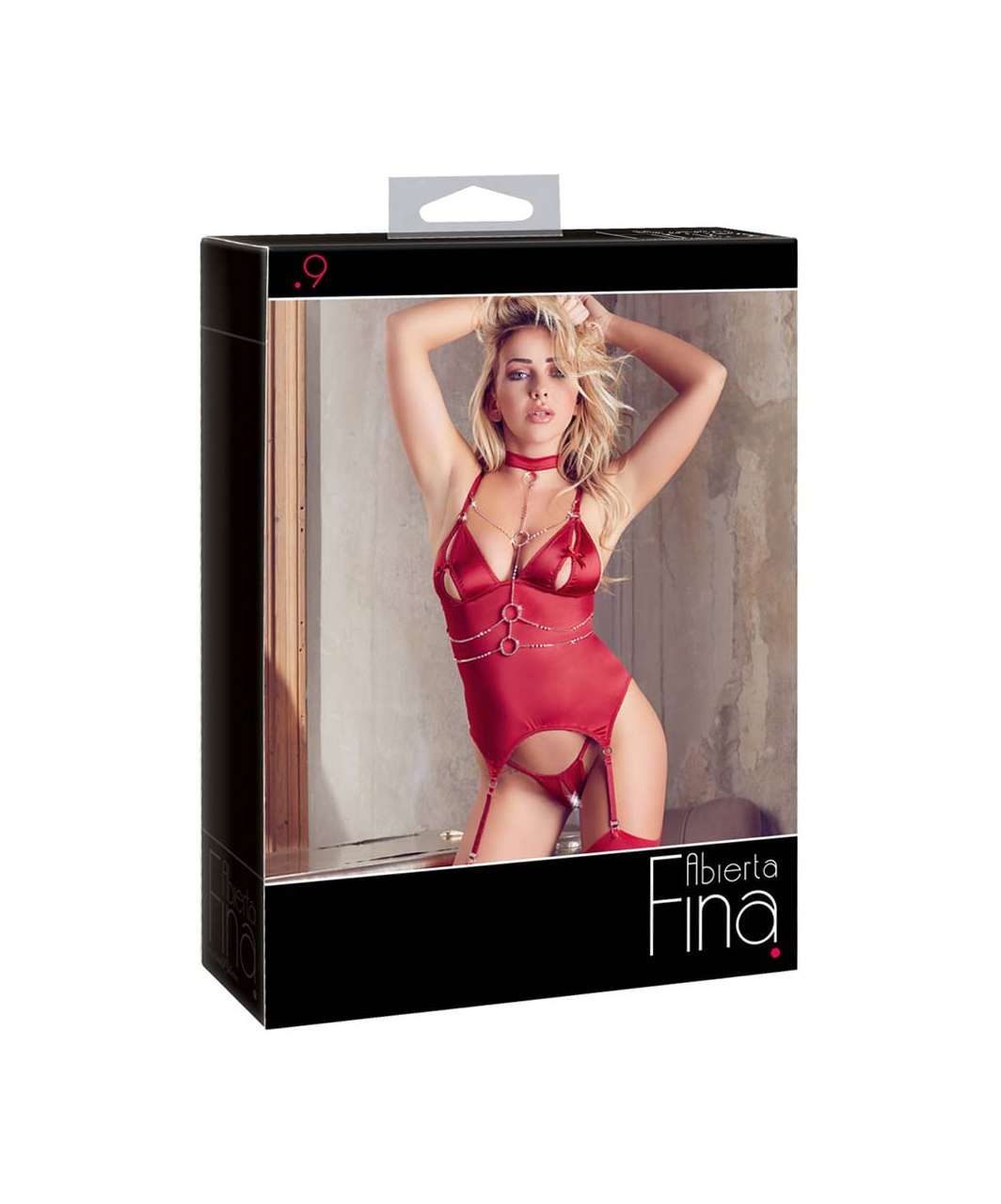 Abierta Fina red basque with with rose gold chains