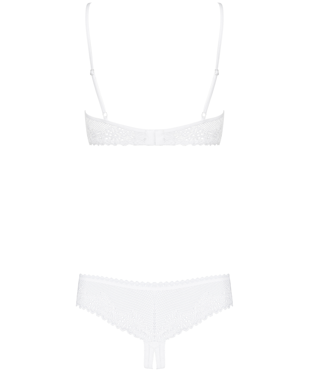 Obsessive Alabastra white lingerie set