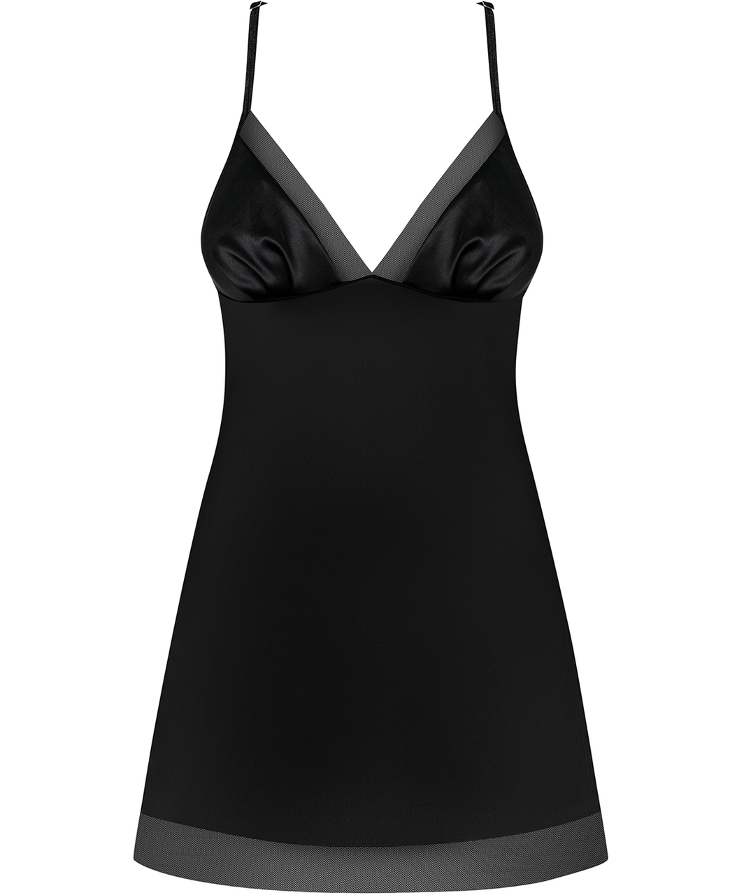 Obsessive Alifini black open back chemise