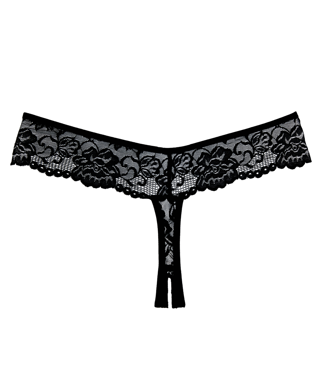 Allure Lingerie Chiqui Love black crotchless string