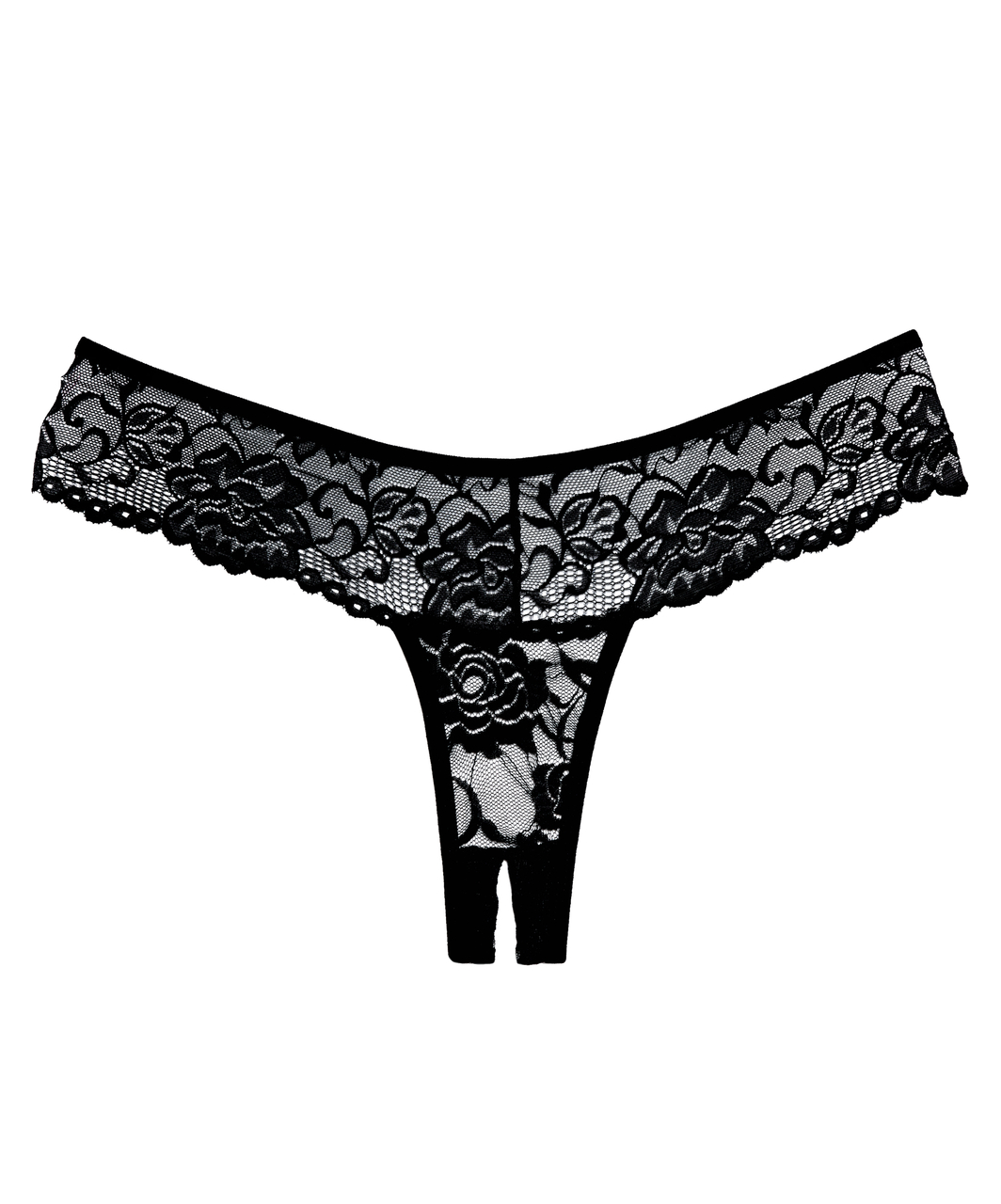 Allure Lingerie Chiqui Love black crotchless string