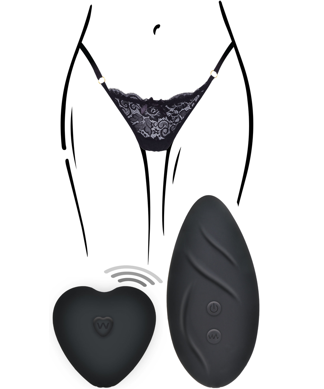 TOYJOY Angel Panty Vibe Rechargeable with Remote Control