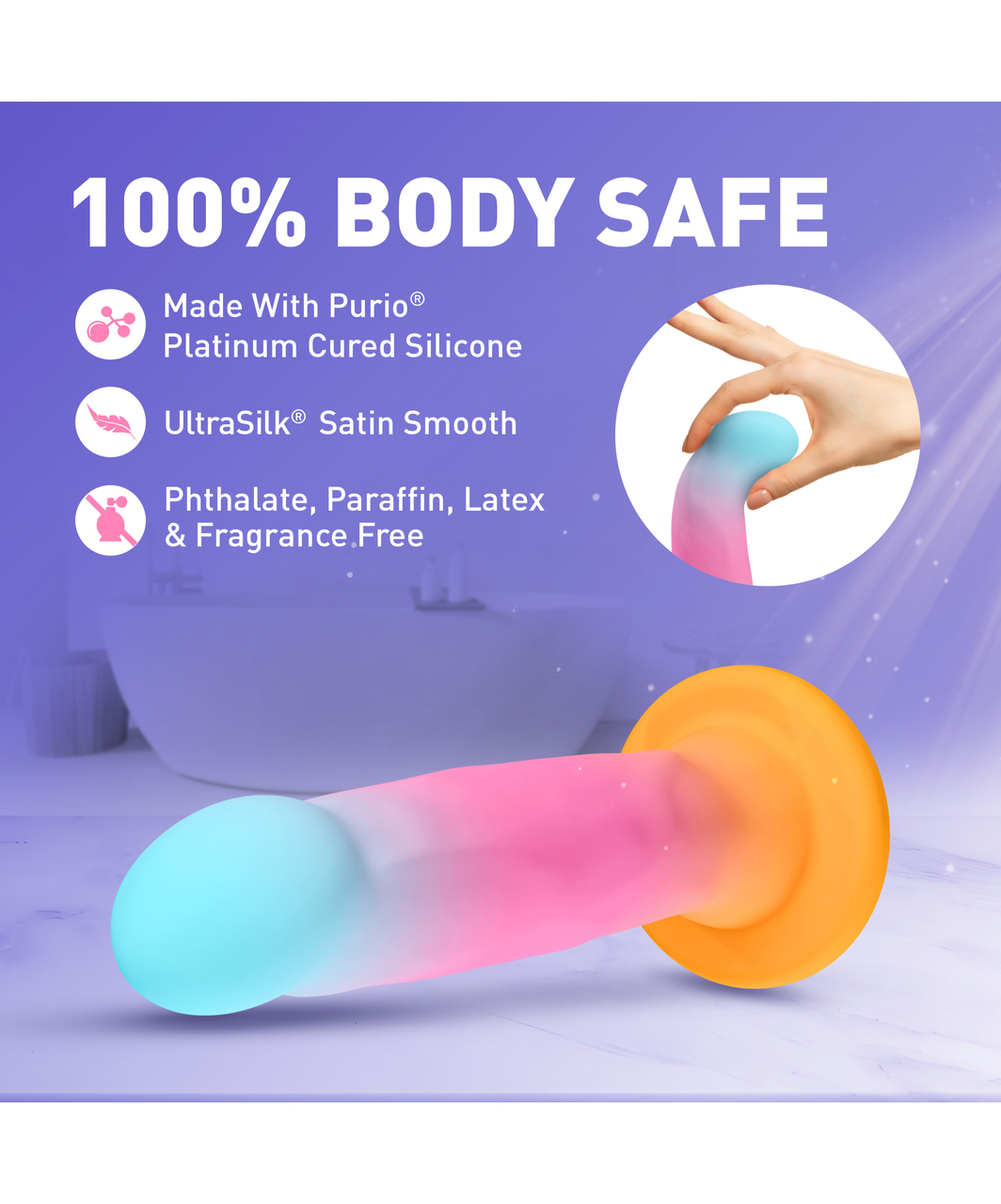 Avant Golden Dawn Purio silicone dildo