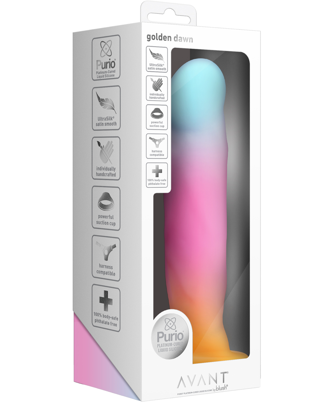 Avant Golden Dawn Purio silicone dildo