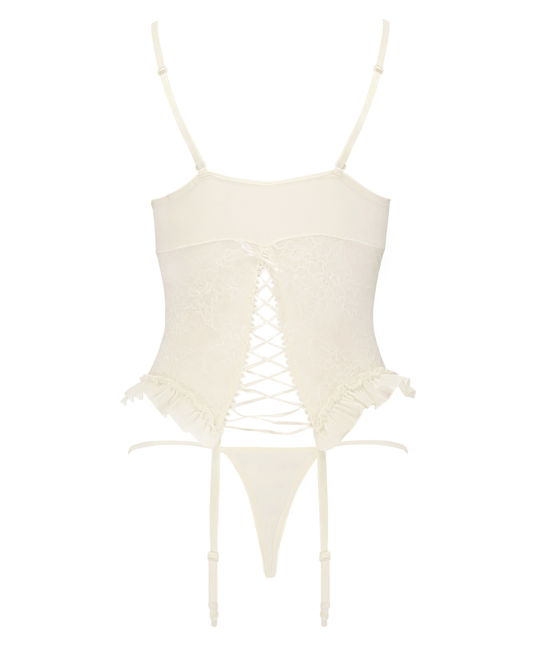 Avanua Bianca ecru basque with string