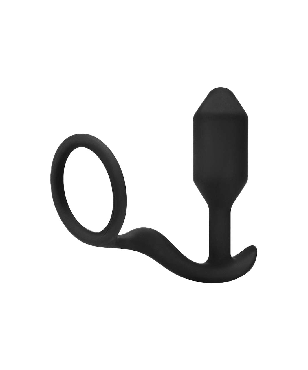b-Vibe Snug & Tug Weighted Silicone Plug & Penis Ring