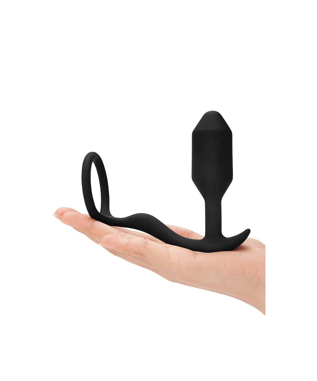 b-Vibe Snug & Tug analinis kaištis su penio žiedu