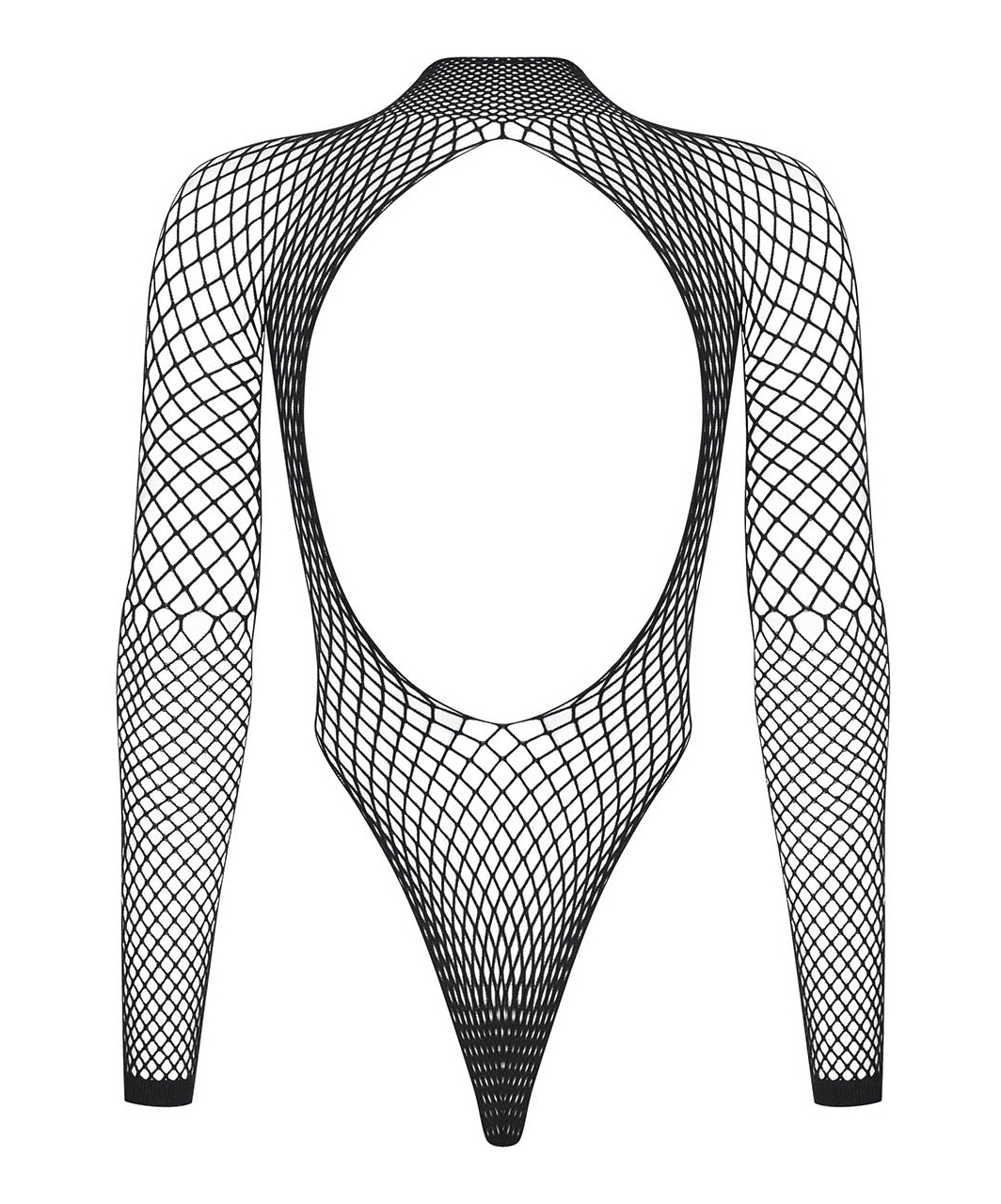 Obsessive black diamond net open back body