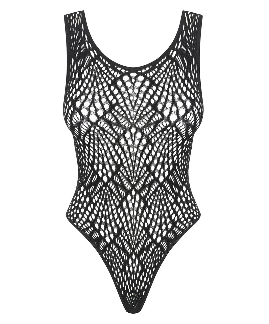 Obsessive black net bodysuit