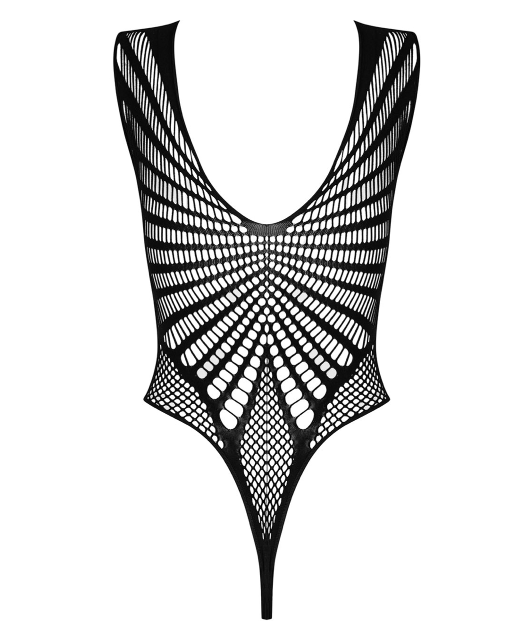 Obsessive black net bodysuit