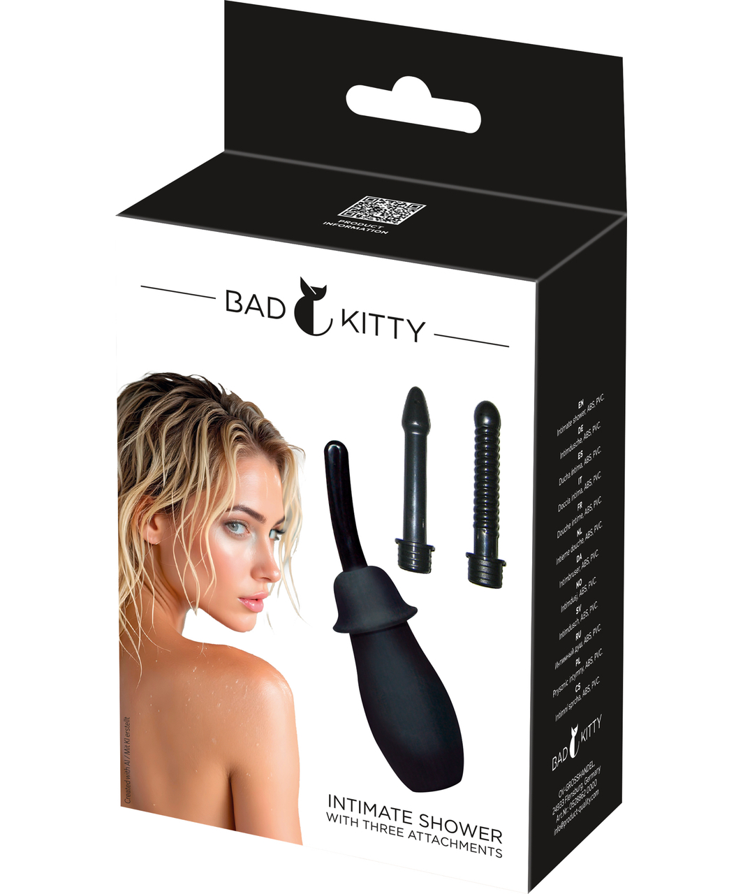 Bad Kitty gruszka do lewatywy z końcówkami