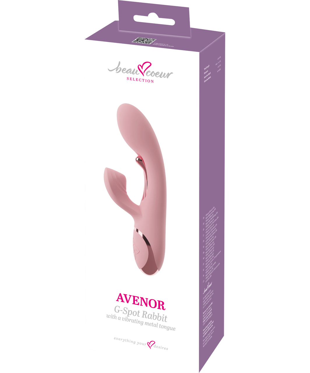Beau Coeur Avenor vibrators ar klitora stimulatoru
