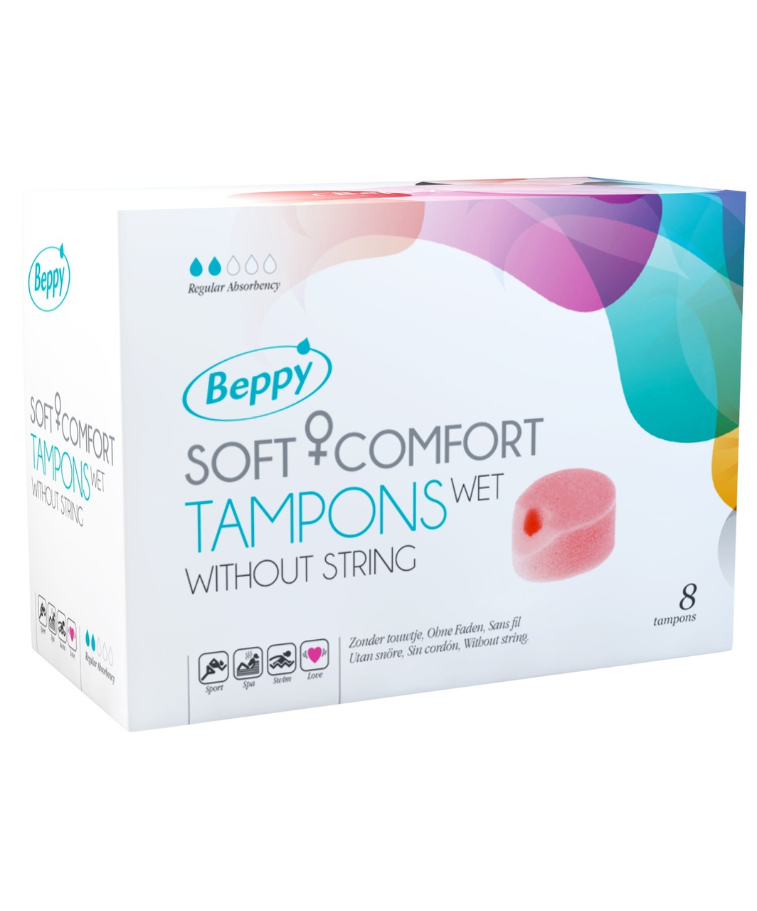 Beppy Soft Comfort tamponi ar pienskābi saturošu gelu (1 / 8 gab.)