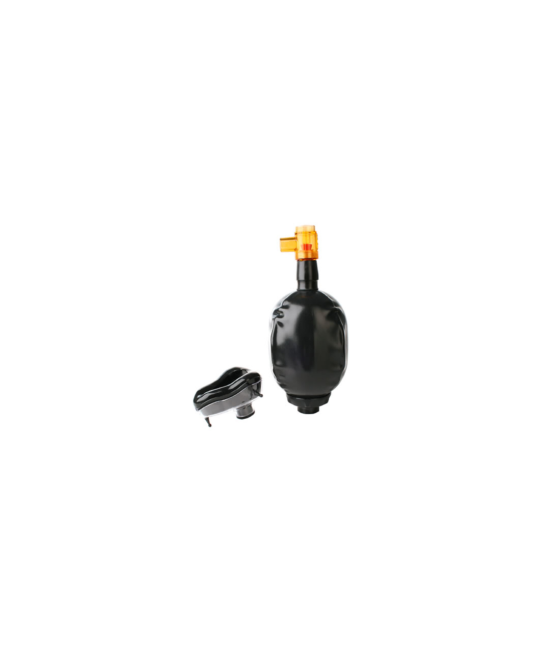 Blackstyle Resuscitator with an attachable re-breathing bag
