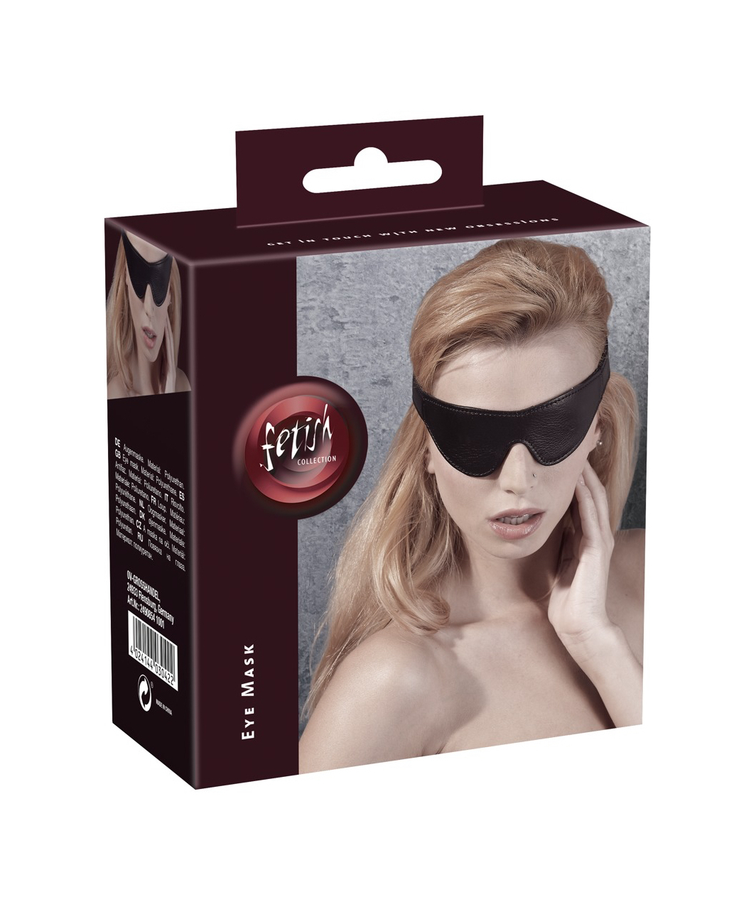 Fetish Collection black faux leather blindfold