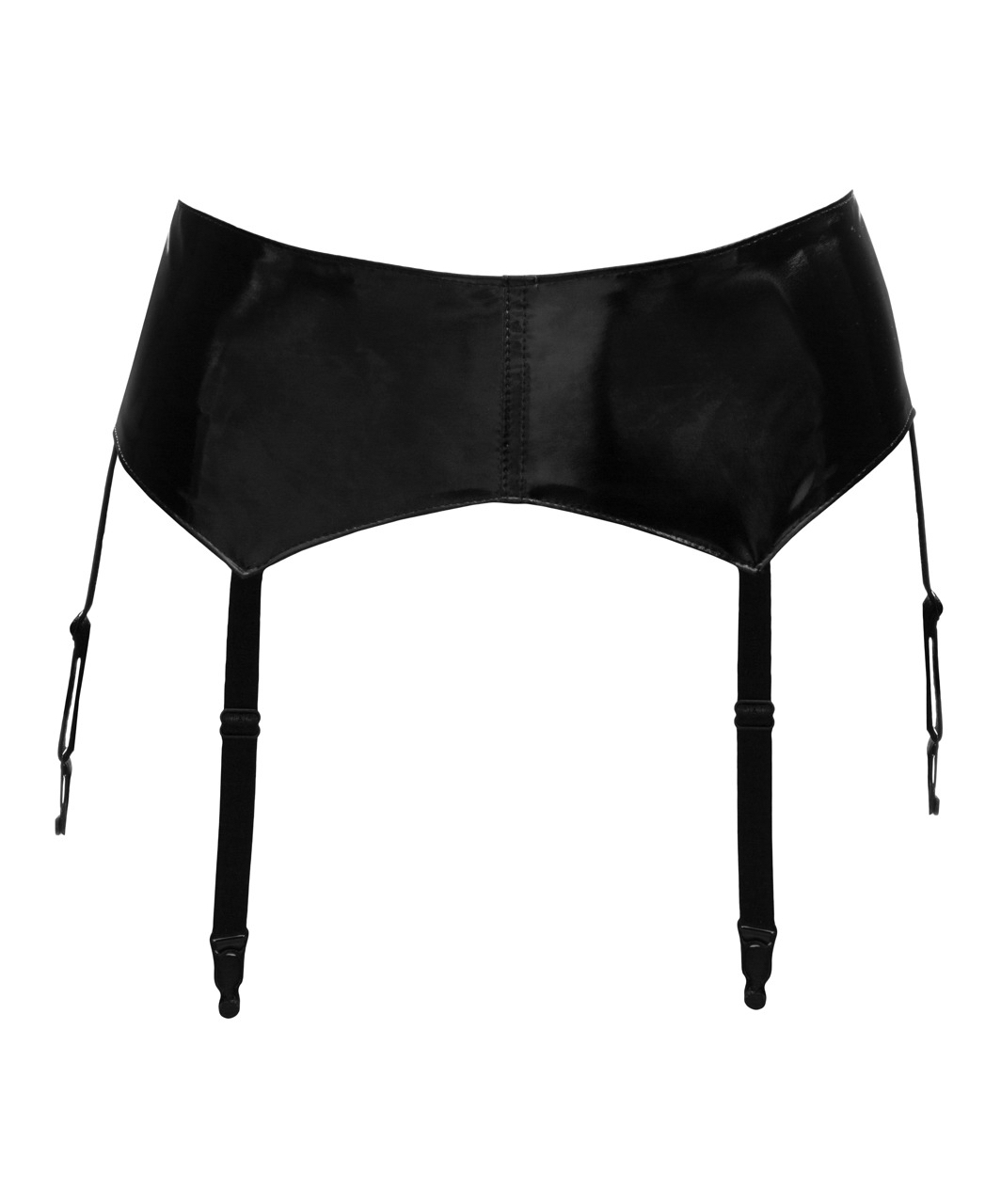 Black Level black vinyl garter belt