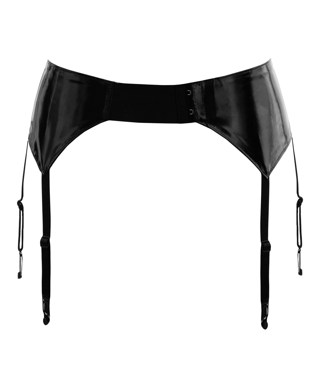 Black Level black vinyl garter belt