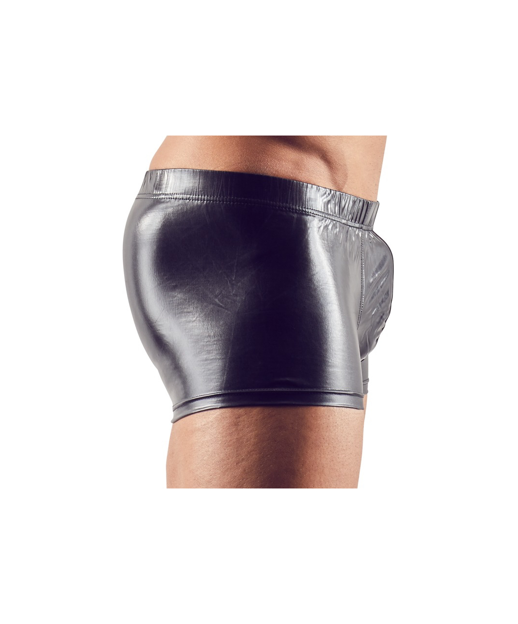 Svenjoyment black matte look boxer briefs with metal cock ring