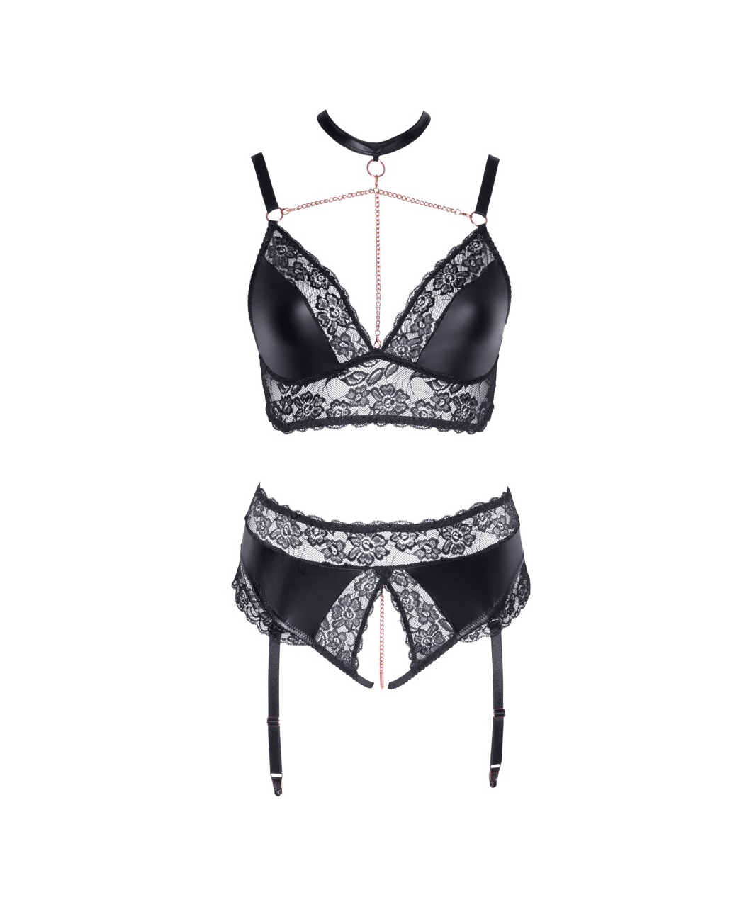 Cottelli Lingerie комплект черного кружевного нижнего белья