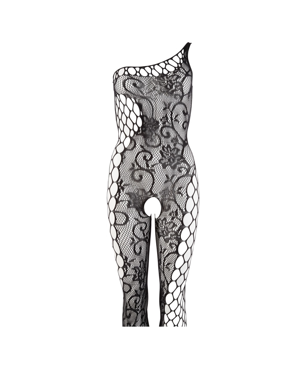 NO:XQSE black net crotchless bodystocking