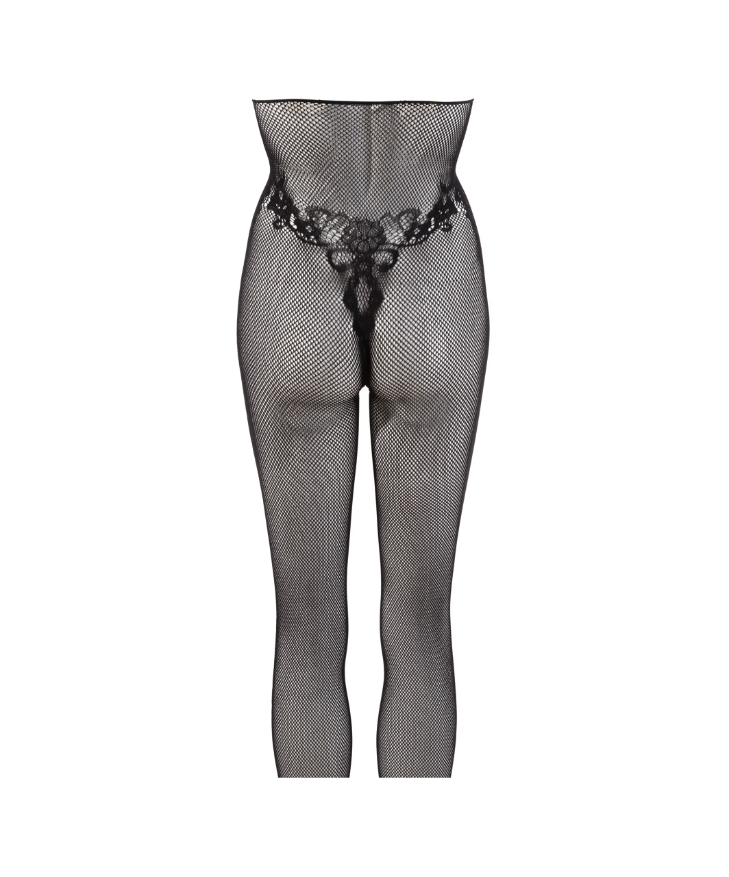 NO:XQSE black net crotchless bodystocking