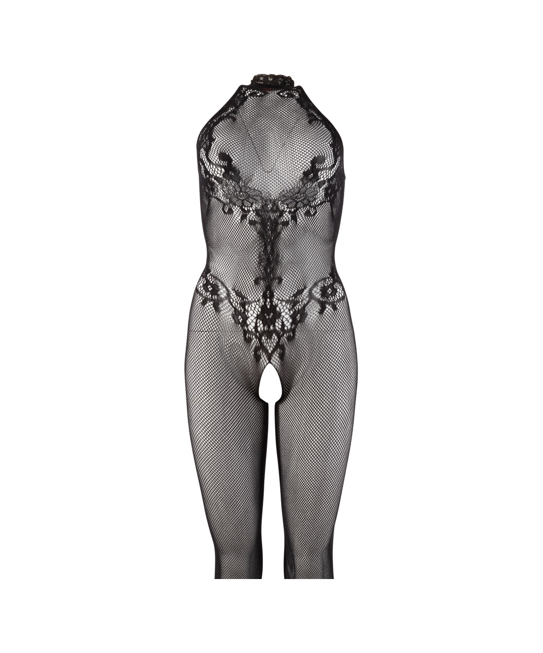 NO:XQSE black net crotchless bodystocking