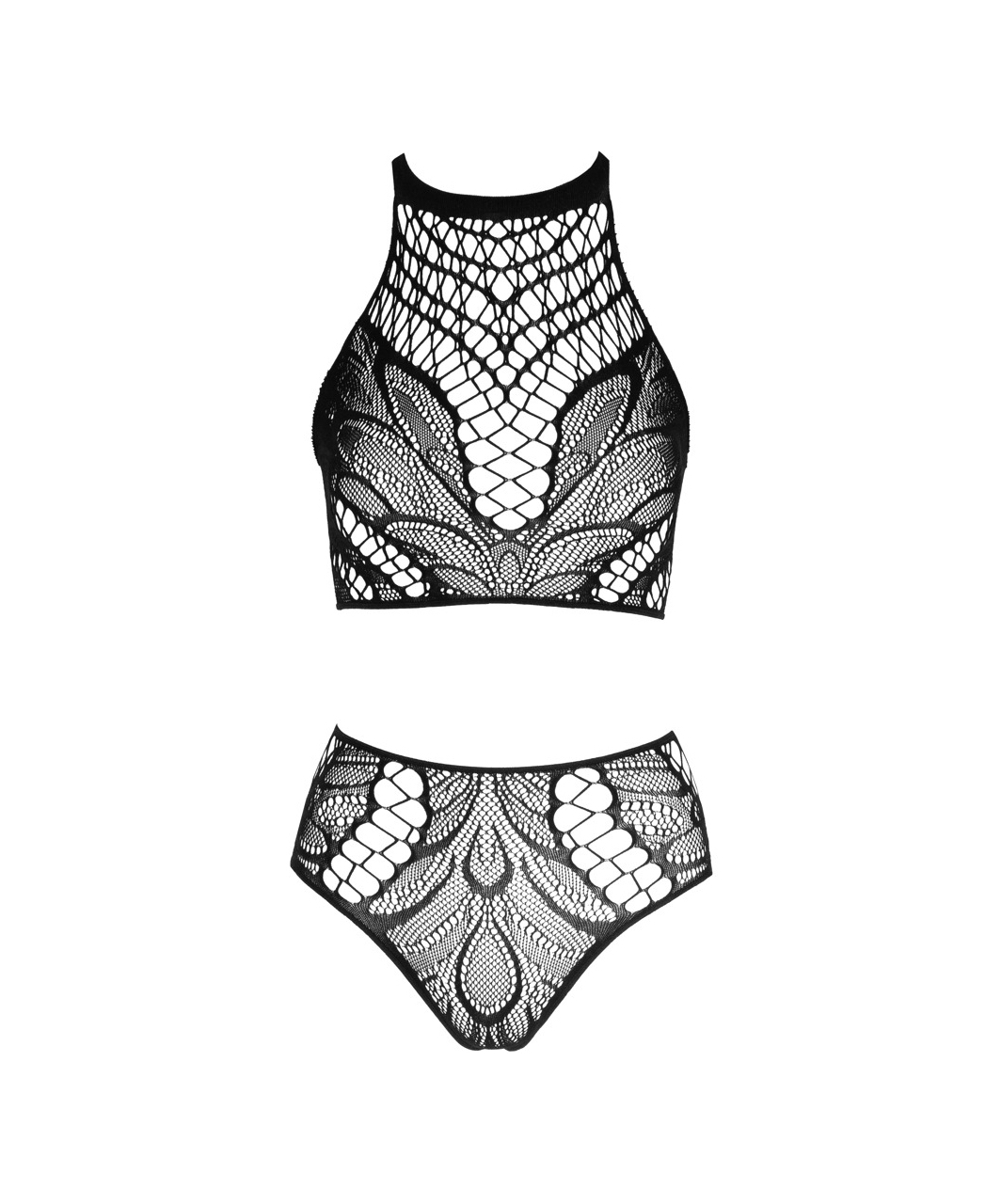 NO:XQSE black net lingerie set