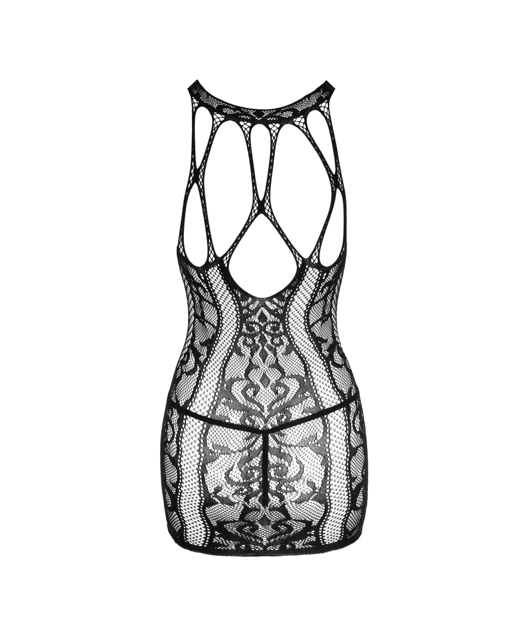 NO:XQSE black net mini dress