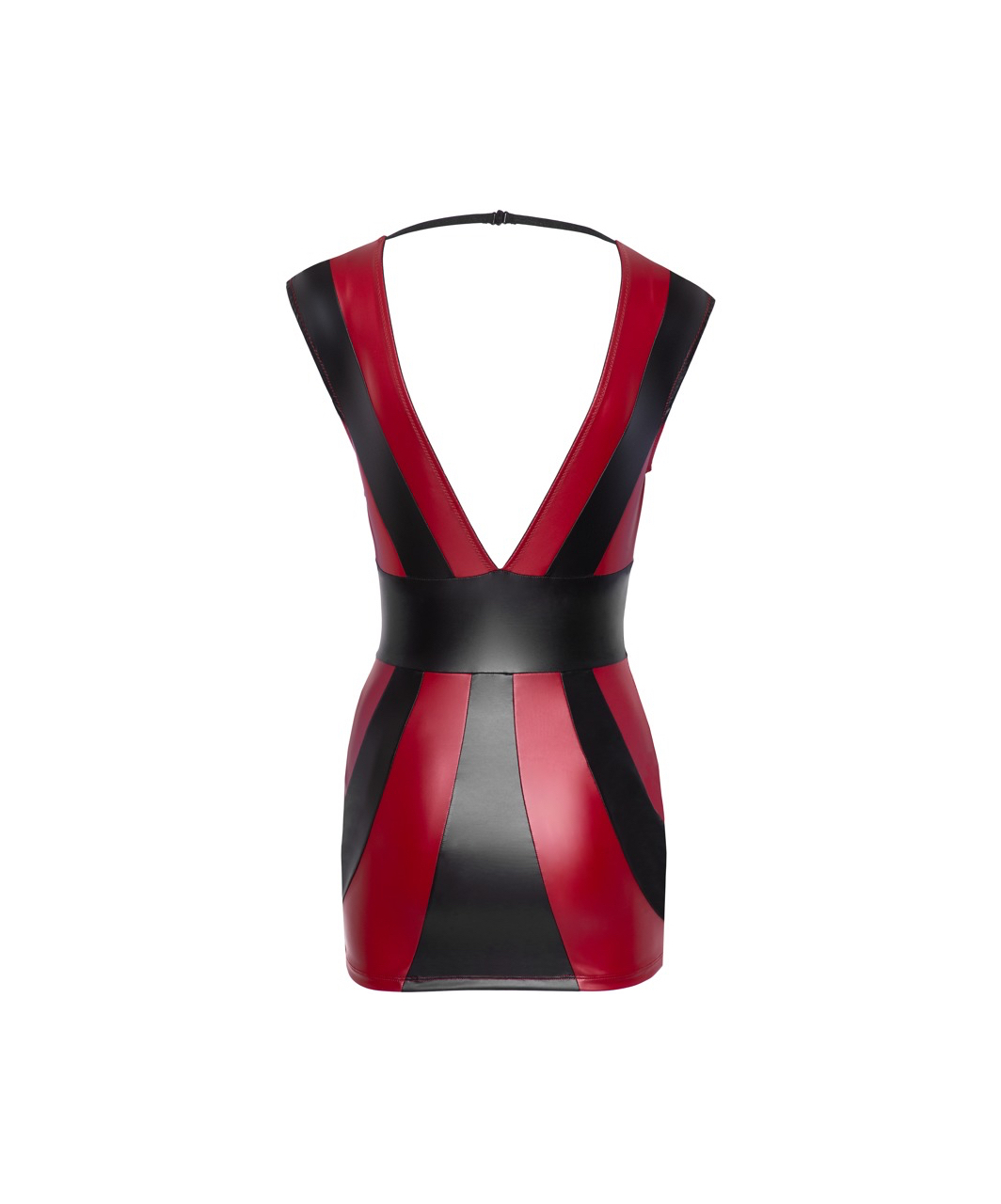 Cottelli Lingerie черно-красное матовое платье мини
